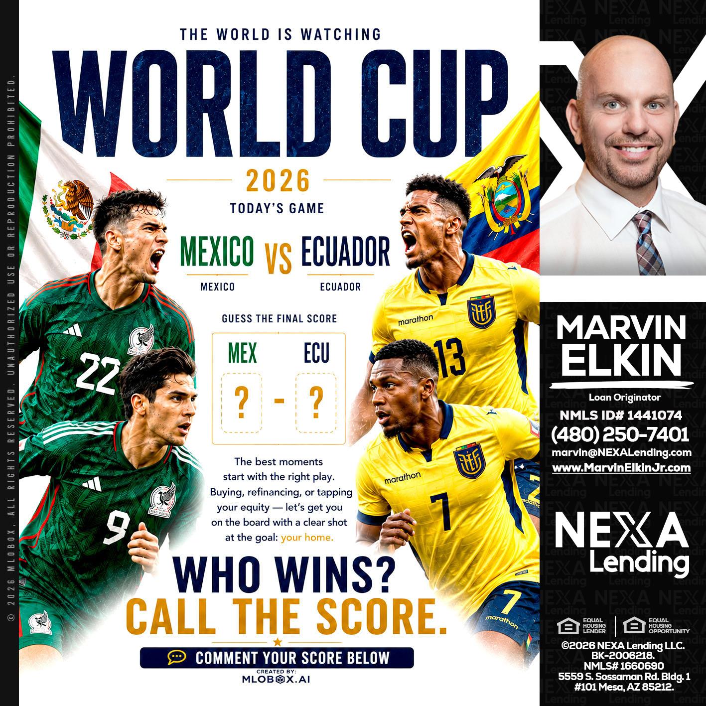 WORLD CUP 2026 - Marvin Elkin -Loan Originator