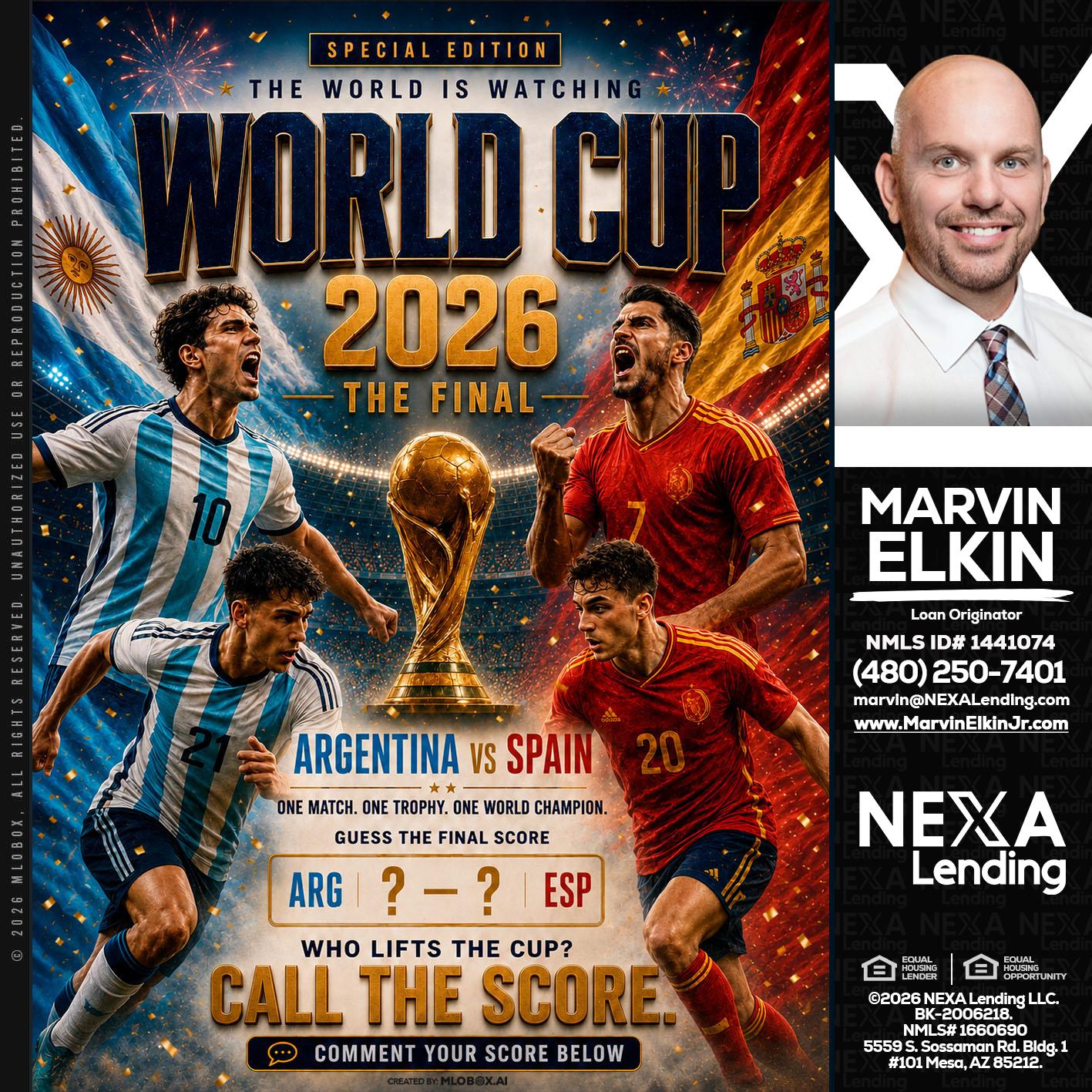 World Cup 2026 finals - Marvin Elkin -Loan Originator