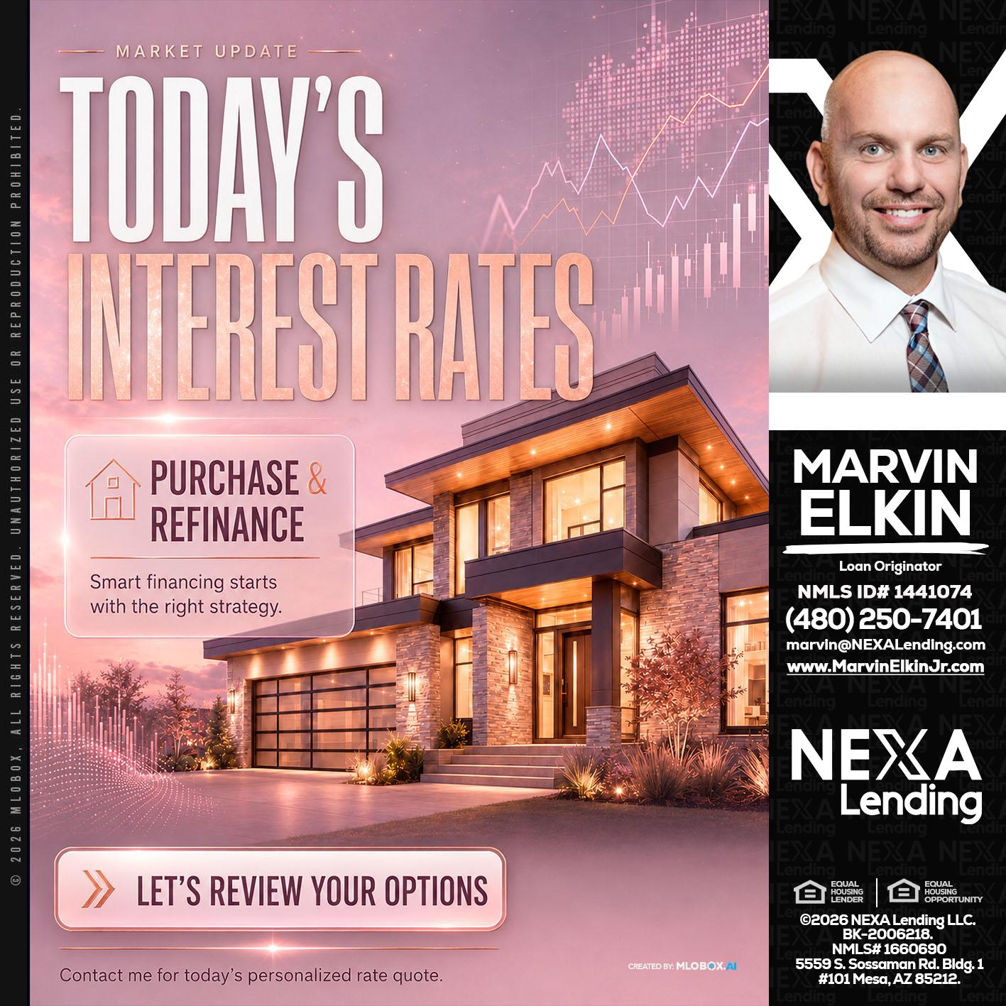 todays interest rates - Marvin Elkin -Loan Originator