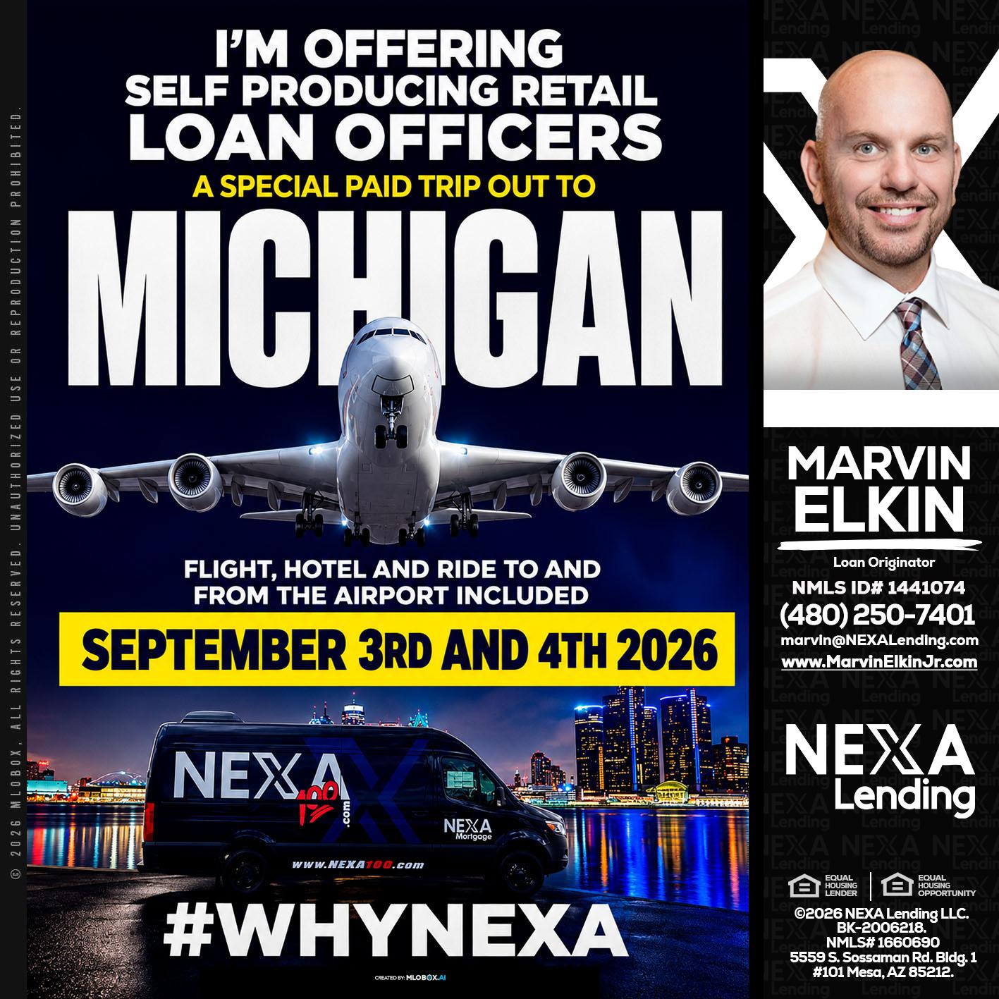MICHIGAN - Marvin Elkin -Loan Originator
