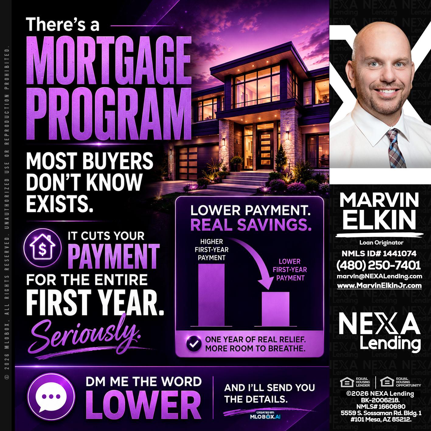 MORTGAGE PROGRAM - Marvin Elkin -Loan Originator