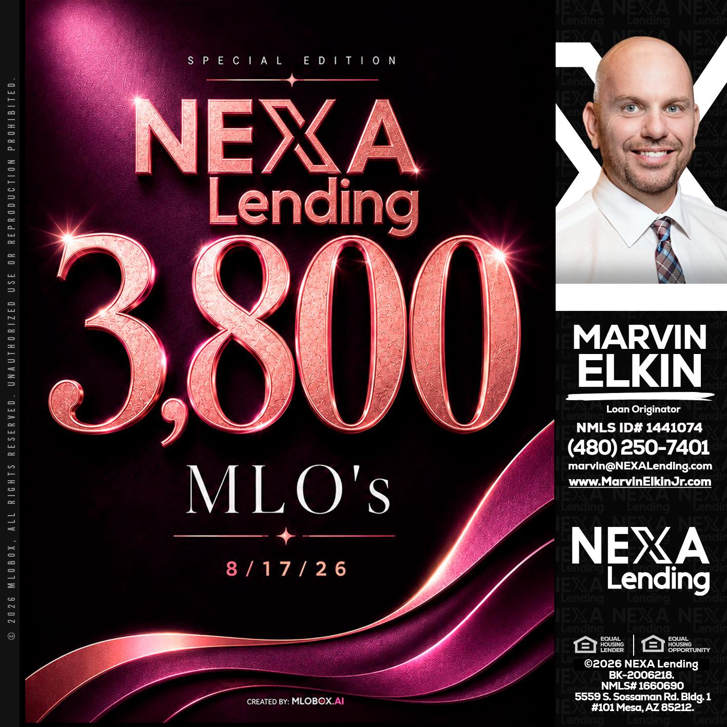 3800 MLOs - Marvin Elkin -Loan Originator