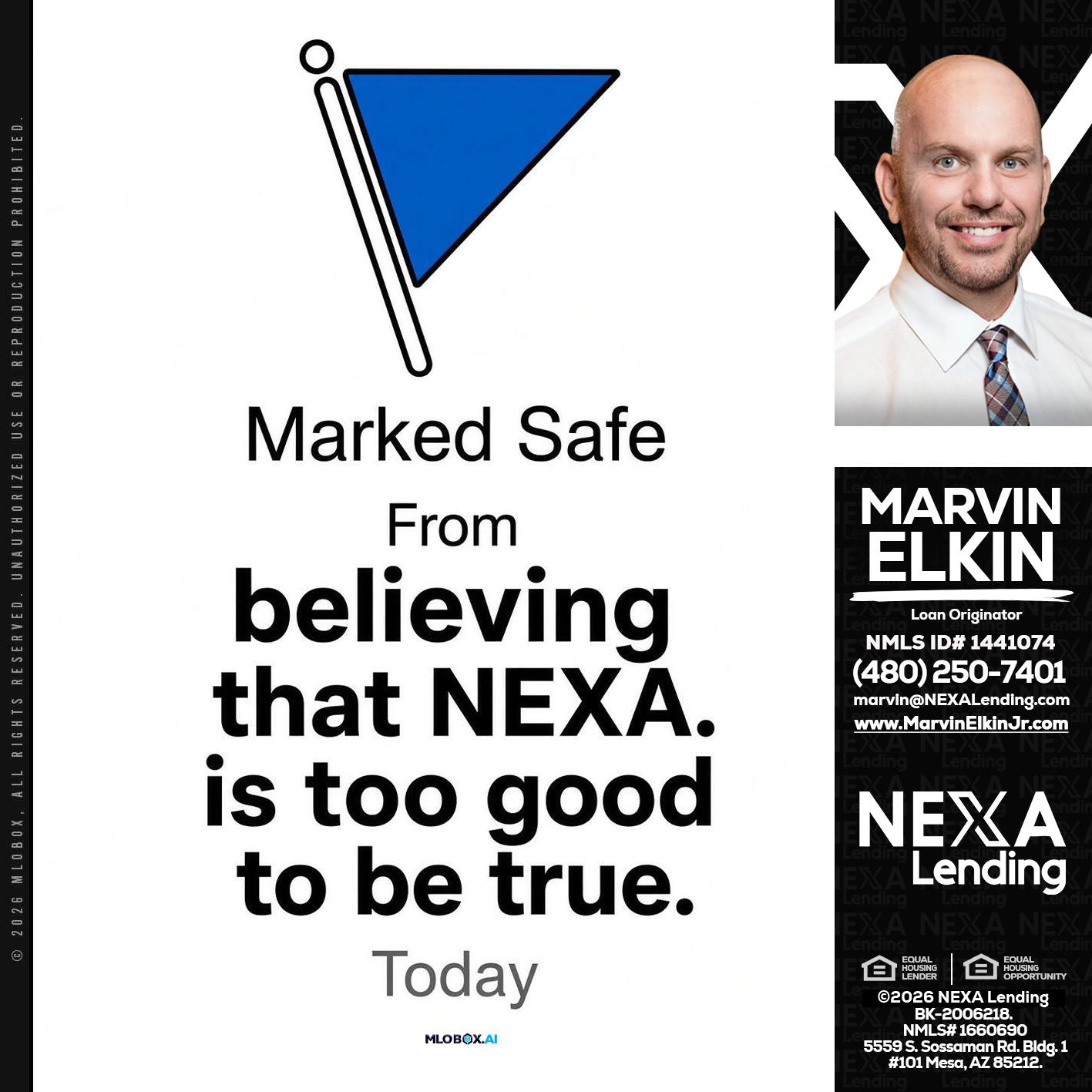 MARKED SAFE - Marvin Elkin -Loan Originator